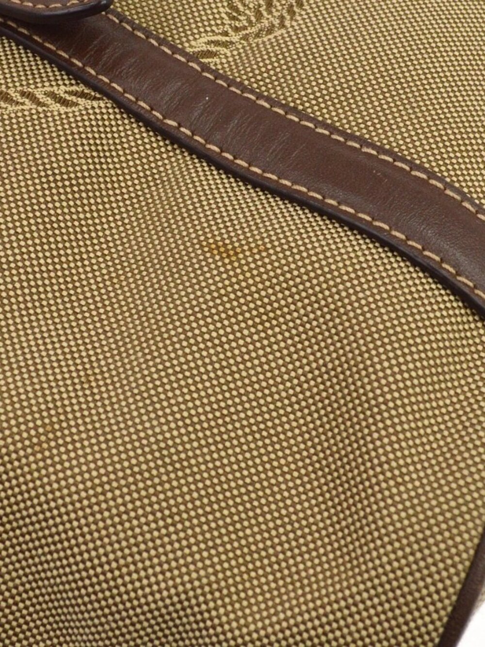 Prada Brown Logo Jacquard Tote Bag - Picture 3 of 11